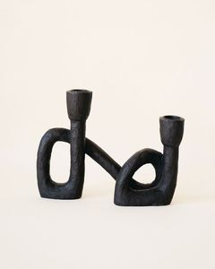 Modern Style Black Decorative Metal Candle <b>Stand</b> for Home and Christmas Decoration - Product Image 5