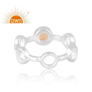 Hot Design 925 Sterling <b>Silver</b> Natural Ethiopian <b>Opal</b> Gemstone <b>Ring</b> Custom Design Jewelry For Women Gift For Her - Product Image 2
