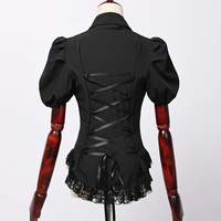 Chemisier Femme en Viscose Style Hip-Hop à Manches Courtes Col Rond Coupe Slim Motif Uni Logo Avant Respirant Collection Printemps