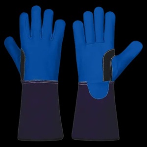 Gants de soudage TIG sur mesure en cuir pleine fleur très résistants, à fort pouvoir de résistance, avec renfort en Kevlar, résistants à la chaleur, durables, très vendus - Product Image 5