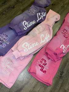 Wholesale Custom Embroidery Patch Logo <b>Zip</b> up Hoodie and <b>Short</b> Set Cotton French Terry 2 Piece Outfit Hoodies and Jogger Sets - Product Image 2