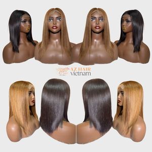 Perruque de cheveux humains pour femmes noir couleur naturelle droite naturelle très lisse soyeux pas emmêlé pas de perte de paquets d'extensions - Product Image 4