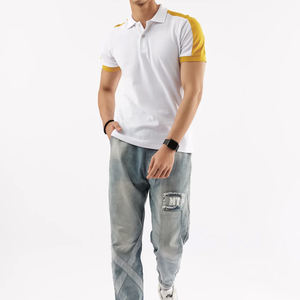 Best Selling <b>Men's</b> Short <b>Sleeve</b> <b>for</b> <b>Polo</b> <b>Shirts</b> Custom Made High Quality Breathable Jersey New Fashion <b>Long</b> Plain Dyed Slim - Product Image 2