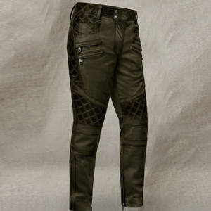 กางเกงแฟชั่นหนังทรงตรงสำหรับผู้ชายกางเกงแฟชั่นผ้ายืดสไตล์สตรีทเอวสูงน้ำหนักเบาสวมใส่สบายดีไซน์ล่าสุด - Product Image 1