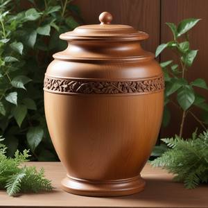 โกศเผาศพด้วยการออกแบบที่ไม่ซ้ำใครทำจากไม้แข็งทำด้วยมือสินค้าปรับแต่งได้ - Product Image 4