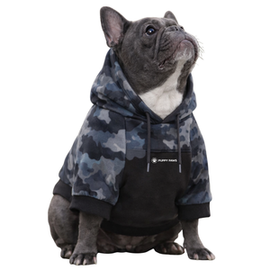 Sudadera con Capucha para Perro, Diseño Camuflaje Gris, Felpa Suave, Cálida y Acogedora, para Perros Pequeños y Medianos - Product Image 1