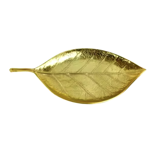 Platos de diseño de metal dorado martillado desechables para el hogar restaurantes hoteles - Product Image 4