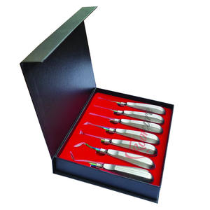 Kit de elevadores de raíz de luxación Premium de 7 puntas recubiertas de plasma afiladas y mango de chorro de arena Juego dental de cirugía Instrumentos quirúrgicos - Product Image 3