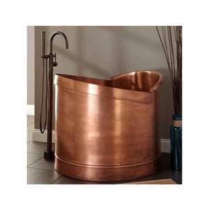 Baignoire en cuivre au design fantastique, taille personnalisée, avec pieds en laiton, pour usage domestique et hôtelier - Product Image 6