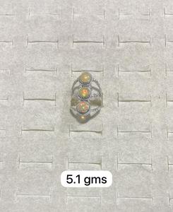 Bagues unisexes en argent 92.5 avec pierre précieuse d'opale éthiopienne naturelle pour mariage, fiançailles, anniversaire, fête ou cadeau - Product Image 3