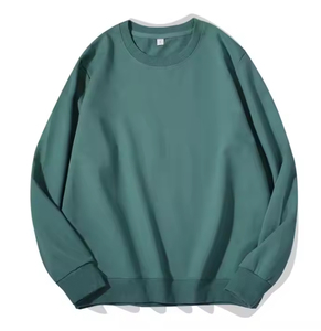 เสื้อสเวตเตอร์คอกลมของผู้ชาย, เสื้อฮู้ดและสเวตเตอร์คอกลมผ้าคอตตอนสีล้วนสไตล์แฟชั่น - Product Image 1