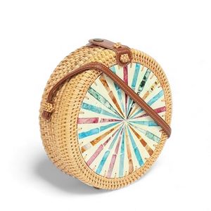 Bolso de Hombro de Ratán con Cierre de Cordón, Diseño Personalizado con Patrón de Madreperla, Capacidad de 1-1.9L, Suministro del Fabricante para Pedidos al por Mayor en Todo el Mundo - Product Image 4