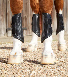 Bottes de brossage pour chevaux sur mesure avec protection complète des tendons et des jarrets, rembourrage absorbant les chocs, bottes de brossage pour chevaux - Product Image 2