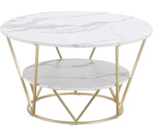 New 2023 Hot Selling Promotional Elegant Design Wrought <b>iron</b> Wood Top Side Tables Coffee Table For Living Room Furniture - Product Image 2