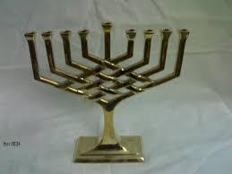 menorah candle stick Stylish Brass Menorah Candle Holder Jewish Hanukkah <b>Lamp</b> Decorative Candle Stand Elegant Home Accent - Product Image 4