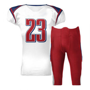 Concevez votre propre logo Ensemble d'uniformes de football américain de taille réglable à séchage rapide Uniforme de football américain de service OEM - Product Image 2