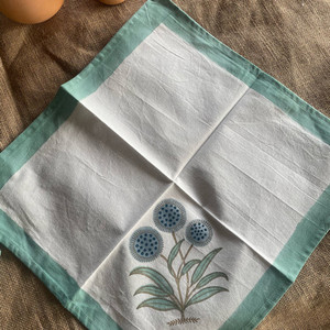 Tapis de Table en coton à imprimé bloc de main indien & Set de 6 serviettes & 6 tapis - Product Image 6