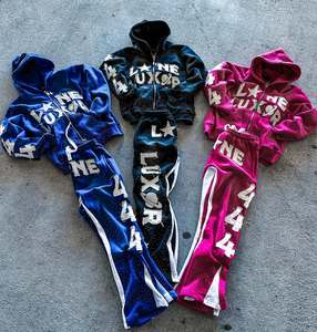 Survêtement zippé surdimensionné pour homme OEM personnalisé de haute qualité 100% 65% coton 35% polyester (polaire) 280 à 300 GSM - Product Image 3