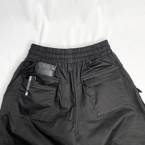Premium Quality <b>Men's</b> Casual Multi-Pocket <b>Black</b> Cargo <b>Shorts</b> | Elastic Waist Good Selling Nylon Cargo <b>Shorts</b> for <b>Men</b> - Product Image 4