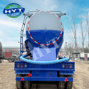 Semi-remorque citerne à ciment en vrac à 3 essieux, semi-remorque citerne à poudre robuste pour le <span class=keywords><strong>transport</strong></span> de matériaux en vrac secs - Product Image 3