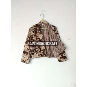 Chaqueta Acolchada con Parches de Estilo Nuevo para Mujer, Abrigo con Estampado Floral, Ropa de Fiesta, Chaqueta para Mujer, Regalo para Mujer, Regalo de Navidad, Abrigo Estampado Nuevo - Product Image 3