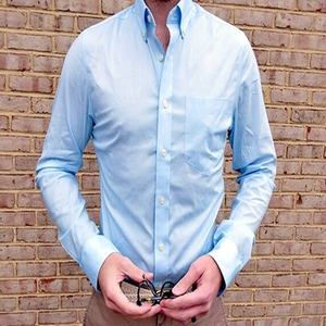 Chemise à manches longues en coton pur pour homme, tenue formelle de haute qualité, nouvelle collection 2023 - Product Image 6