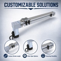 Module linéaire à entraînement par courroie CTB5 OEM, actionneur électrique, moteur pas à pas, rail haute rigidité sans poussière pour machine CNC 1.5