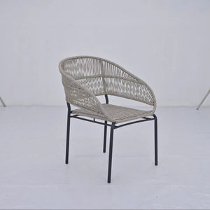Woven Rope Small Wicker Rattan Patio Single <b>Chair</b> Outdoor Furniture All Weather Modern Design <b>For</b> <b>Sales</b> - Product Image 1