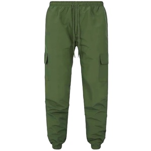 Nueva llegada con múltiples bolsillos, pantalones cargo de color sólido para hombre, ropa para exteriores, transpirable, logotipo personalizado - Product Image 1
