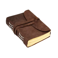 Les exportateurs indiens offrent un journal de voyage A5 gravé en cuir marron 7x5 pouces Journal décoratif excellente idée cadeau à bas prix