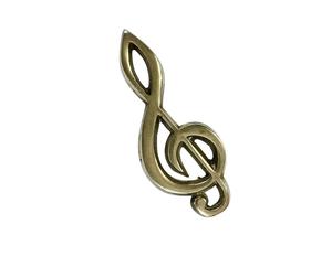 Brass Paper Weight <b>Desktop</b> Paperweight for Tabletop Decoration Melody Music Shaped Natural Finished Handmade Brass Weight - Product Image 1