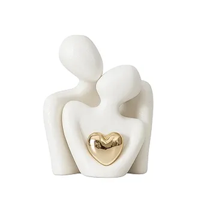 Venta caliente Mini regalos de boda de pareja para el Día de San Valentín Grabados de cerámica abstractos Decoraciones de habitación Showpiece exclusivo - Product Image 1