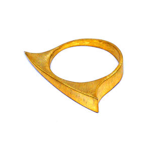 Gold Plated <b>Ring</b> <b>Sterling</b> <b>Silver</b> 925 Classic Wear Oxidation <b>Adjustable</b> Precious Jewellery Wedding Stainless - Product Image 1