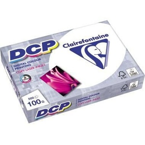 กระดาษถ่ายเอกสาร-CLAIREFONTAINE DCP กระดาษเลเซอร์สี 100 กรัม/ตร.ม. ปราศจากคลอรีน 500 แผ่น/แพ็ค สีขาวสว่าง - Product Image 1