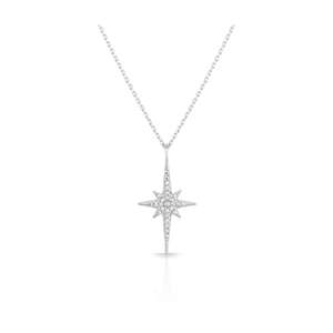 Azuris Collier pendentif étoile du nord en argent sterling 925 Produit de bijouterie fine - Product Image 1