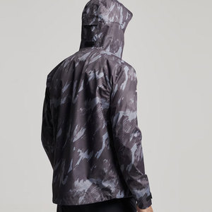 Chaqueta Anorak Personalizada para Hombre, Estilo Urbano, Cortavientos, con Capucha, Impermeable, Transpirable, de Poliéster/Nailon, con Cuello Alto, de Lona - Product Image 3