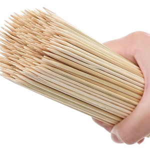 Pincho de bambú Biodegradable ecológico 100% Palos de pincho de bambú natural Contacto desechable WA + 84916930070 - Product Image 1