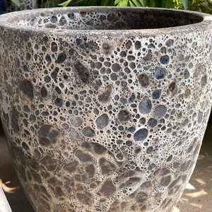 Pot en céramique émaillée artisanal décoratif, texture bouillante, rustique, écologique, durable, revêtement en poudre, personnalisable, plastique d'extérieur - Product Image 4