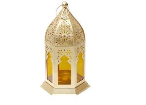 Lanterne traditionnelle en métal pour le Ramadan avec un design marocain, construction durable pour l'éclairage intérieur de la maison et la décoration festive - Product Image 3