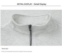 Sweat-shirt personnalisé à col montant et demi-zip, coupe décontractée, avec impression de logo, pour hommes et femmes, uniforme de travail d'entreprise, équipe