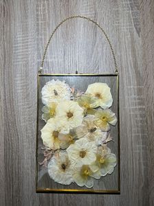 Modern Hexagon Brass Floating Photo <b>Frame</b> Glass Hanging Picture <b>Frame</b> for Pressed Flowers <b>Plant</b> Specimen Wall Decor Ornament - Product Image 6