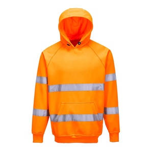 Sudadera de Alta Visibilidad con Capucha, Ligera, Fluorescente, Amarillo Neón, Resistente al Agua, Certificada CE, Uniforme de Trabajo de Clase 2, Marca Privada - Product Image 4