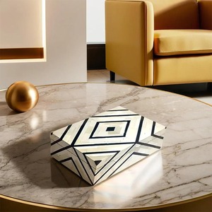 Caja de almacenamiento y joyería con incrustaciones de hueso de lujo, caja de incrustaciones de hueso ecológica hecha a mano de La India, el mejor precio al por mayor, artesanía hecha a mano - Product Image 5