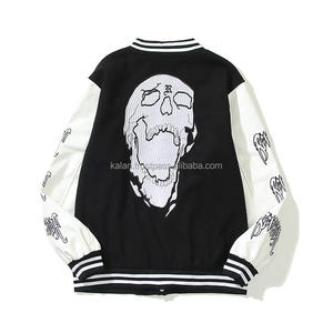 2023 luxe Vintage laine collège veste support personnalisé K-VJ-170 Letterman université broderie hommes femmes hiver personnalisé - Product Image 4