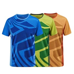 Couleurs personnalisées tailles hommes 100% polyester ananas maille respirant sport course Marathon séchage rapide T-shirts - Product Image 1
