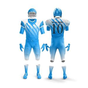 Uniforme de Fútbol Americano Personalizado al por Mayor con Impresión por Sublimación y Bordado |   Pantalones Jersey OEM - Product Image 4