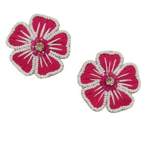 Boucles d'oreilles de sport de baseball faites à la main, perles fantaisie, broderie, bijoux de fête, bijoux de jour de match, modèle JAVED HANDICRAFTS - Product Image 4