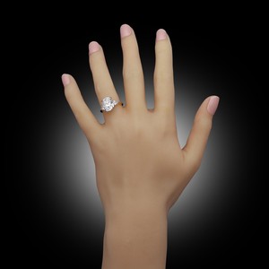 Anillo de Compromiso de Oro de 14K con Corte Radiante, Anillo de Diamante CVD Cultivado en Laboratorio de Alta Calidad y Estilo Clásico, Certificado IGI, Anillos Finos para Hombre - Product Image 5