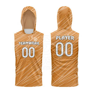 Secado rápido transpirable rendimiento deportes hombres 7on7 bandera fútbol sin mangas Sudadera con capucha de talla grande adulto personalizado - Product Image 2