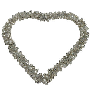 Fantaisie Design fer/perles noël suspendu coeur nickelé pour la maison Festival vacances décoration ornement à la main en vrac - Product Image 3